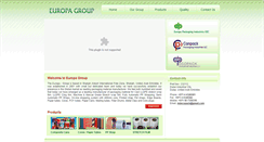 Desktop Screenshot of europagroup.in